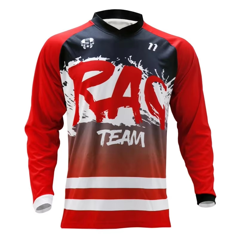 Kids Outdoor Fort - Long Sleeve MTB Racing Jersey Family