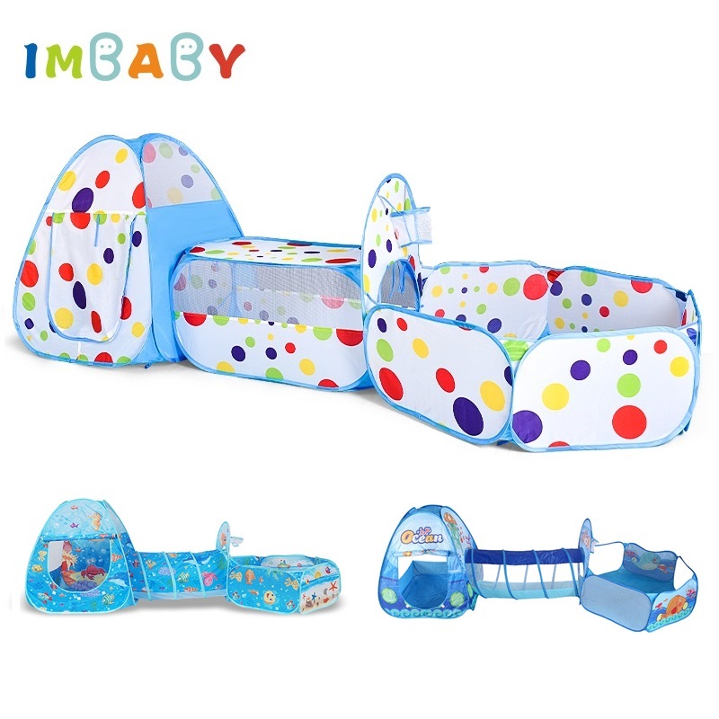 IMBABY 3 in 1 Ball Pool Foldin - Kids Outdoor Playhouse recension och pris