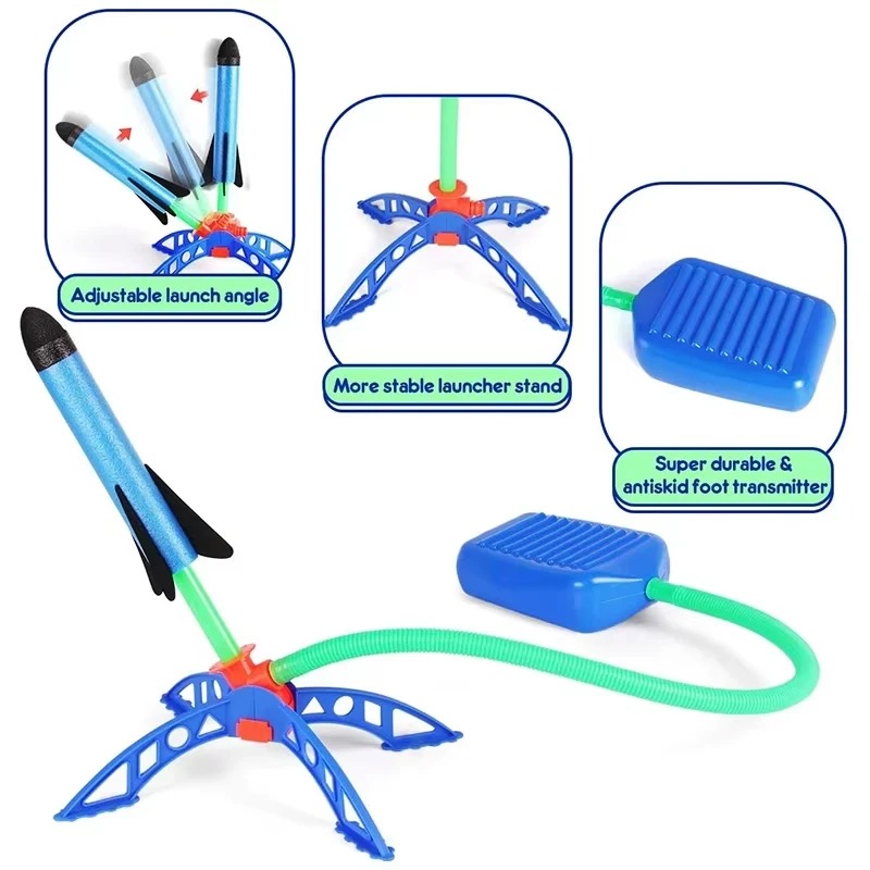 Air Rocket Foot Pump Launcher  - Kids Outdoor Jumpsuit recension och pris