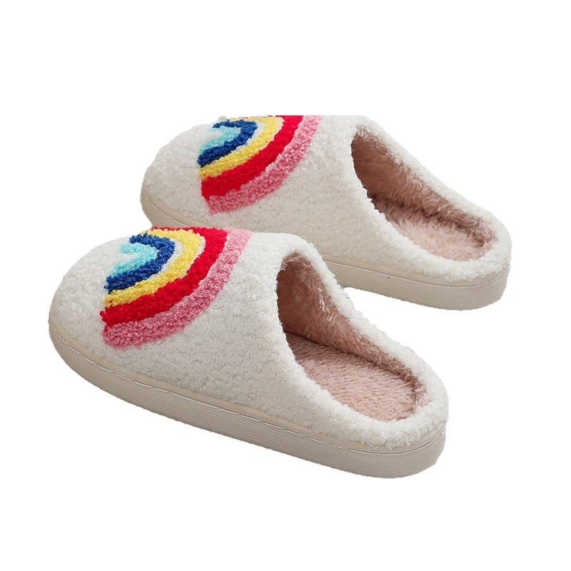 New Cute Rainbow Children's Ca - Kids Indoor Outdoor Slippers recension och pris