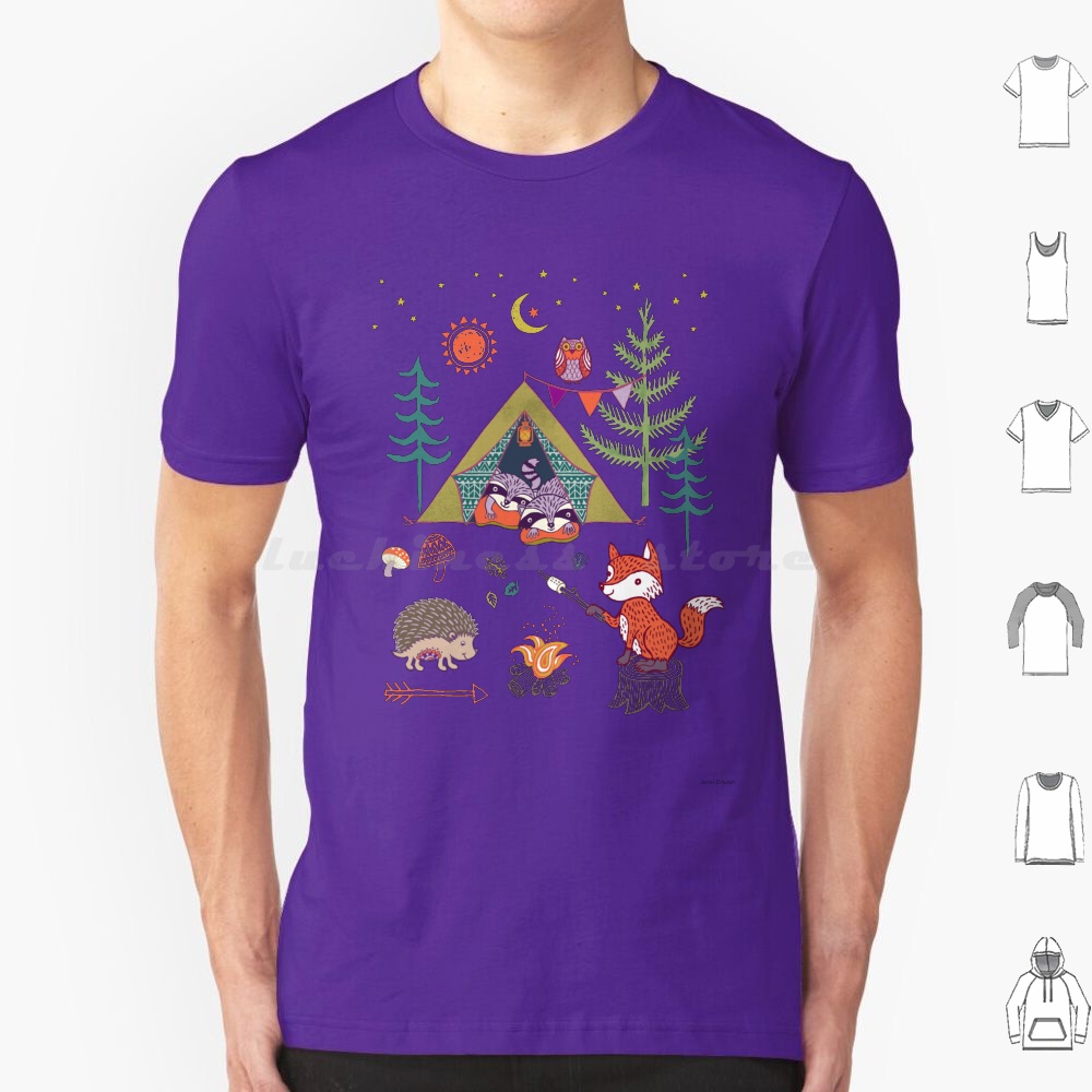 Woodland Animals Campout T Shi - Kids Outdoor Fort recension och pris
