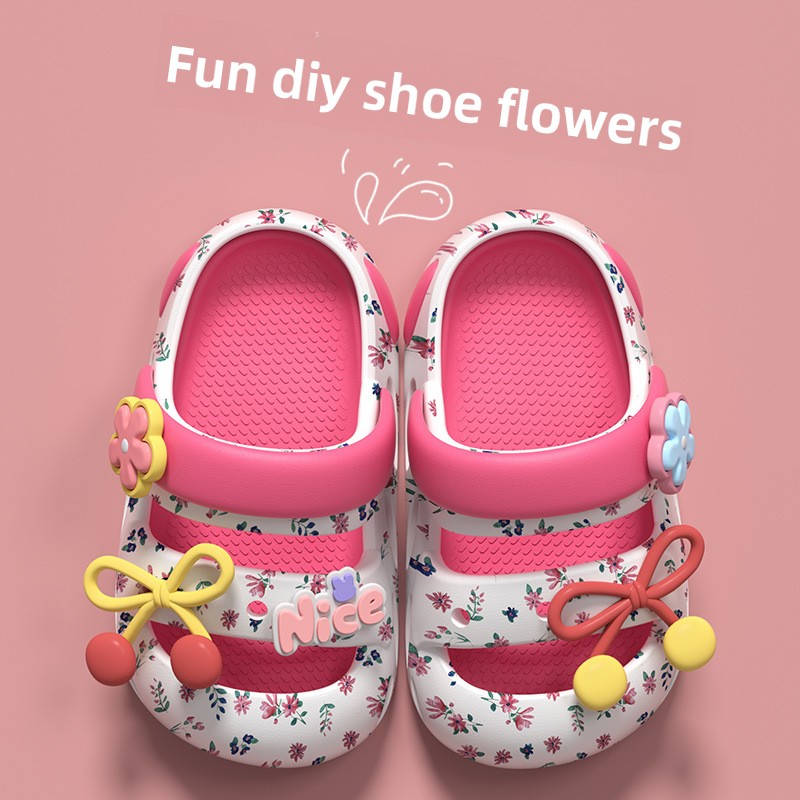 Children's Home Bow Slippers 2 - Kids Indoor Outdoor Slippers recension och pris
