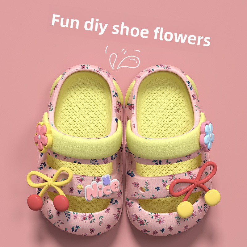 Children's Home Bow Slippers 2 - Kids Indoor Outdoor Slippers recension och pris