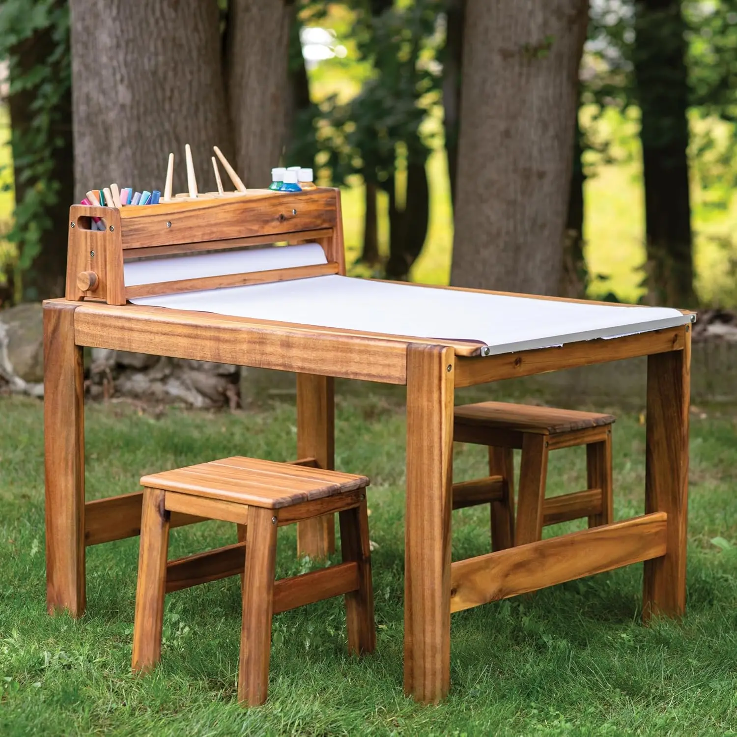 Acadia Outdoor Art Table and S - Kids Outdoor Table And Chair Set recension och pris