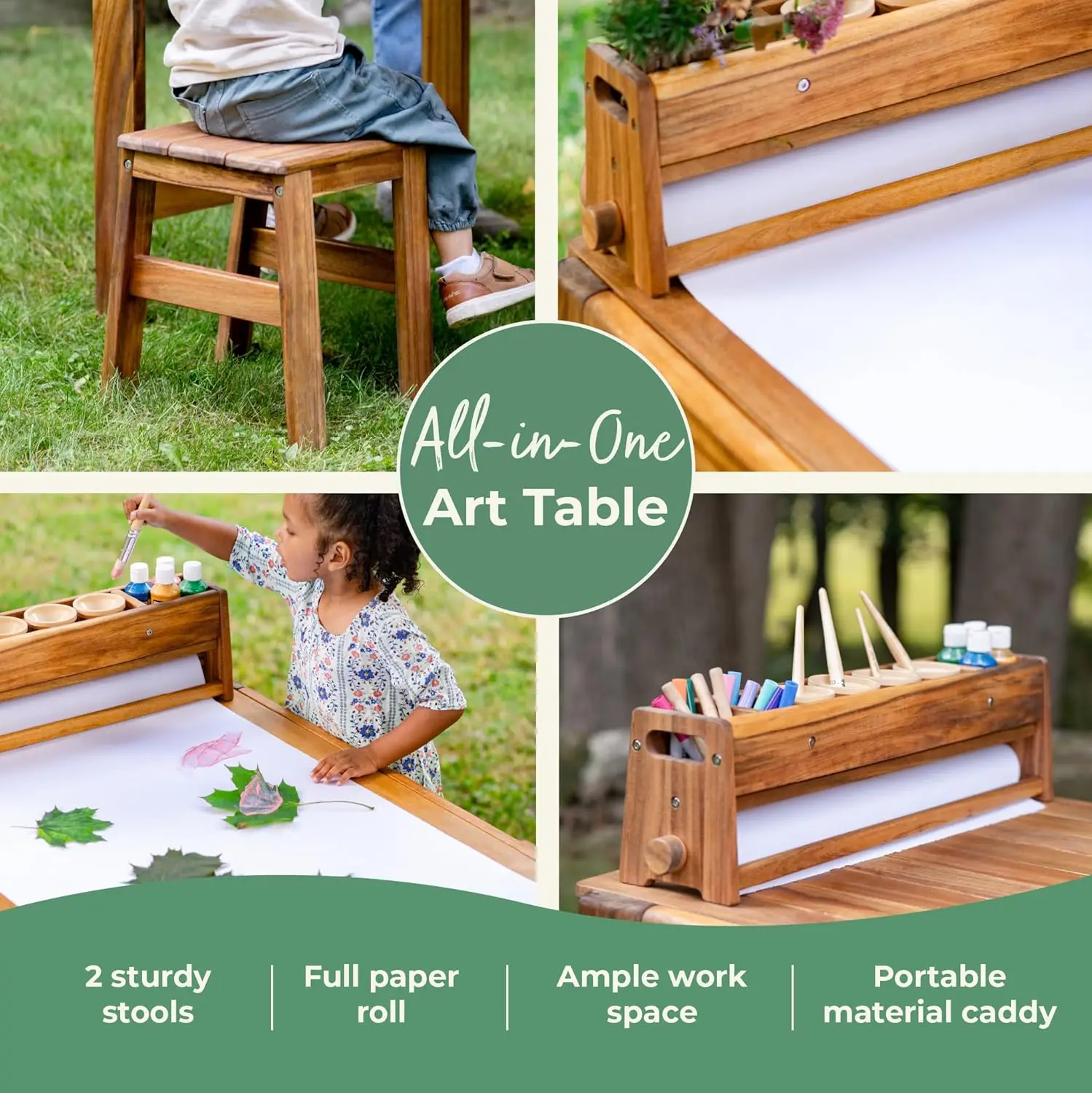Acadia Outdoor Art Table and S - Kids Outdoor Table And Chair Set recension och pris