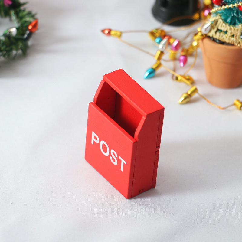 5Pc 1:12 Dollhouse red POST wo - Kids Outdoor Doll House recension och pris
