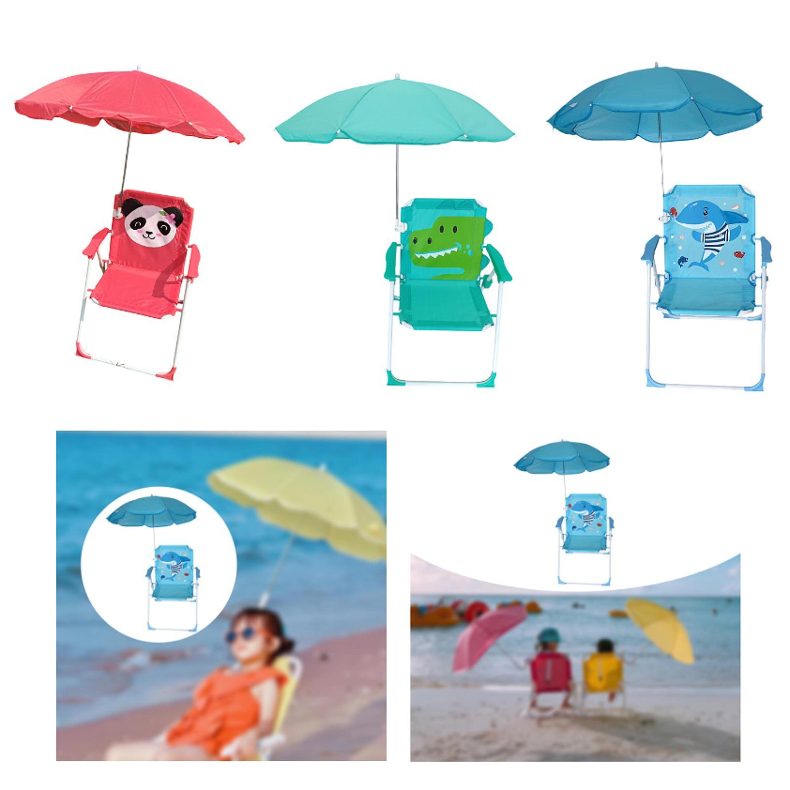 Kids Beach Chairs with Umbrell - Kids Outdoor Foldable Chair recension och pris