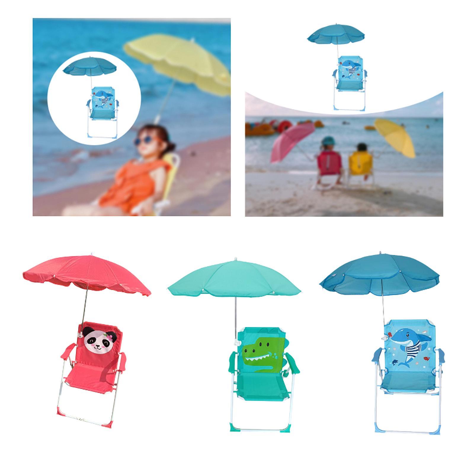 Kids Beach Chairs with Umbrell - Kids Outdoor Foldable Chair recension och pris