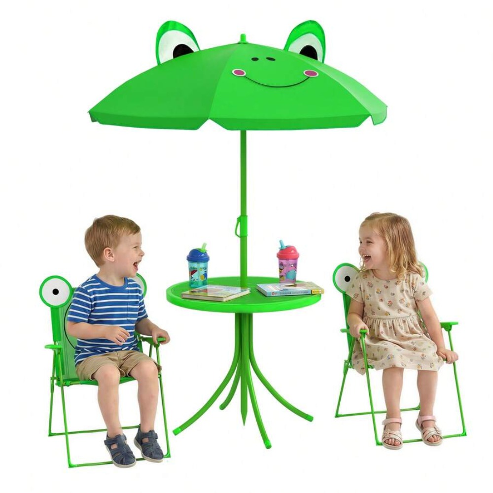 Kids Table and Chair Set Outdo - Kids Outdoor Table With Umbrella recension och pris