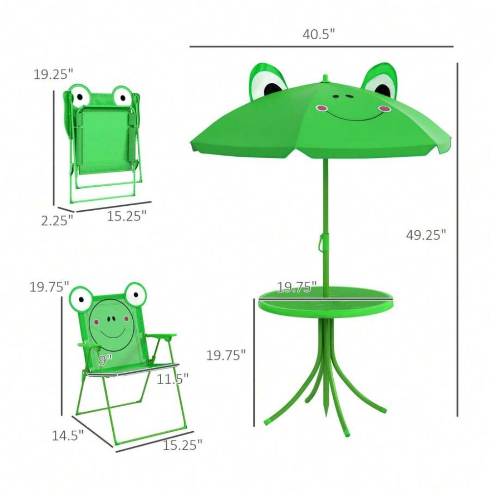 Kids Table and Chair Set Outdo - Kids Outdoor Table With Umbrella recension och pris
