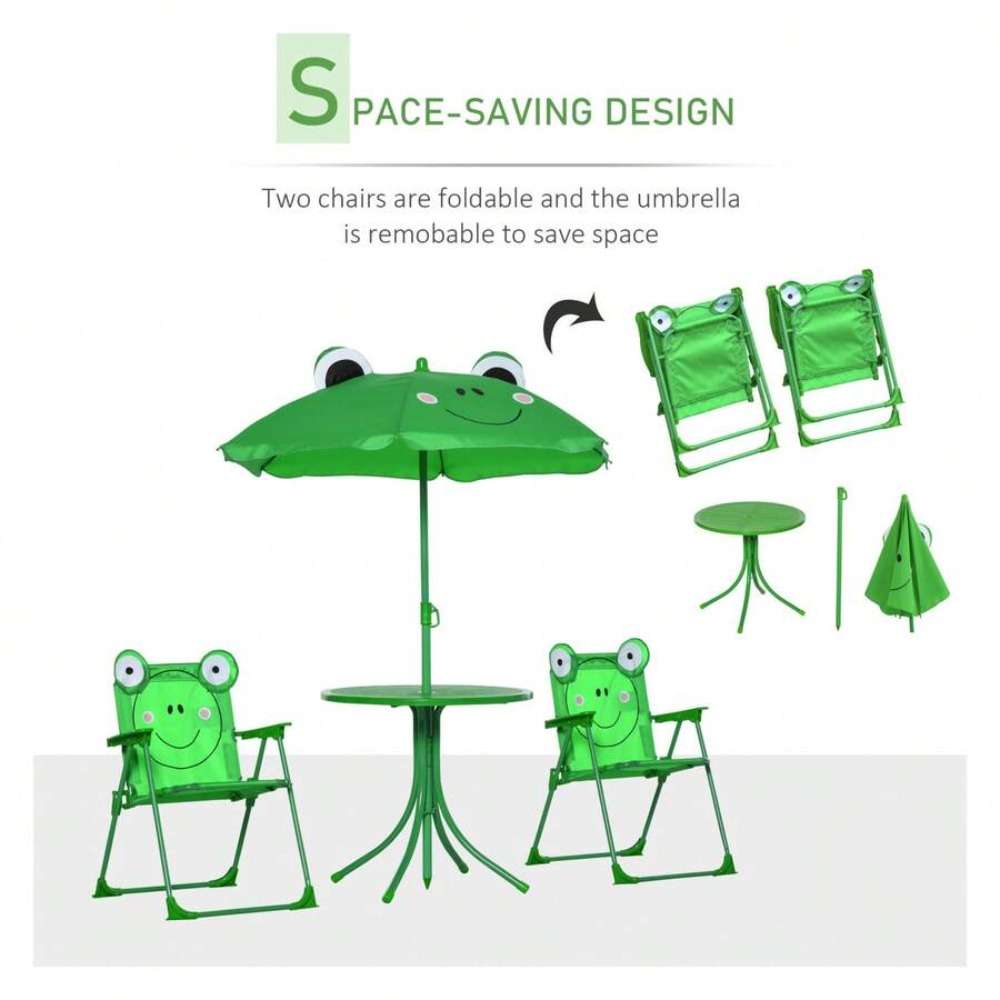 Kids Table and Chair Set Outdo - Kids Outdoor Table With Umbrella recension och pris