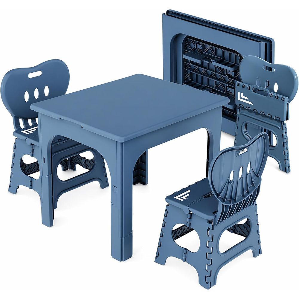 oldable Table and Chair Set, H - Kids Outdoor Table And Chair Set recension och pris