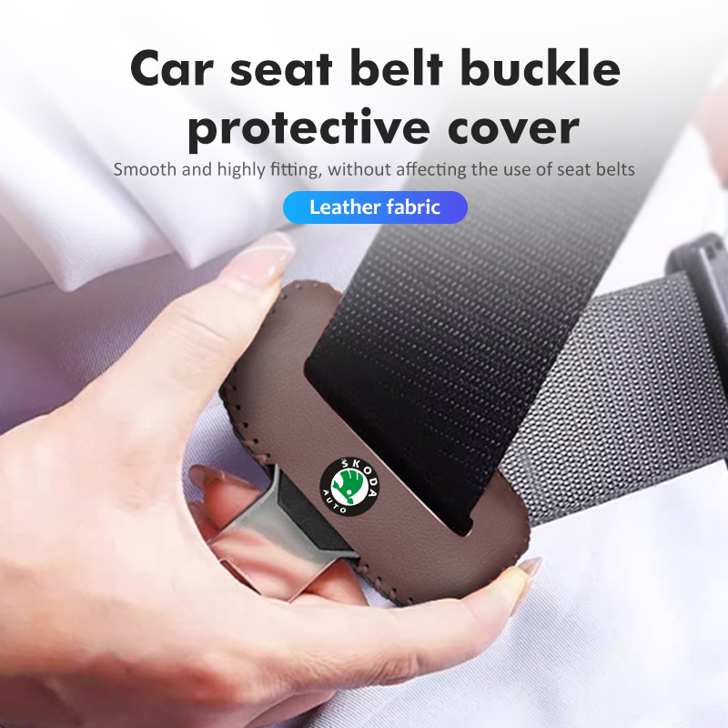 For Skoda PU Leather Car Seat  - Swing Seat Belt recension och pris