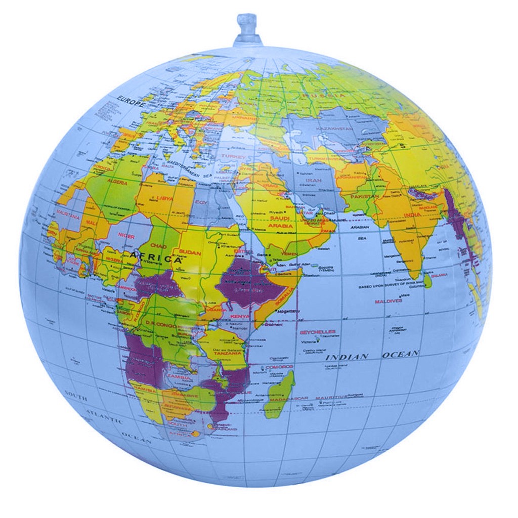 90CM Inflatable Earth World Ge - Outdoor Kids In An Inside World recension och pris