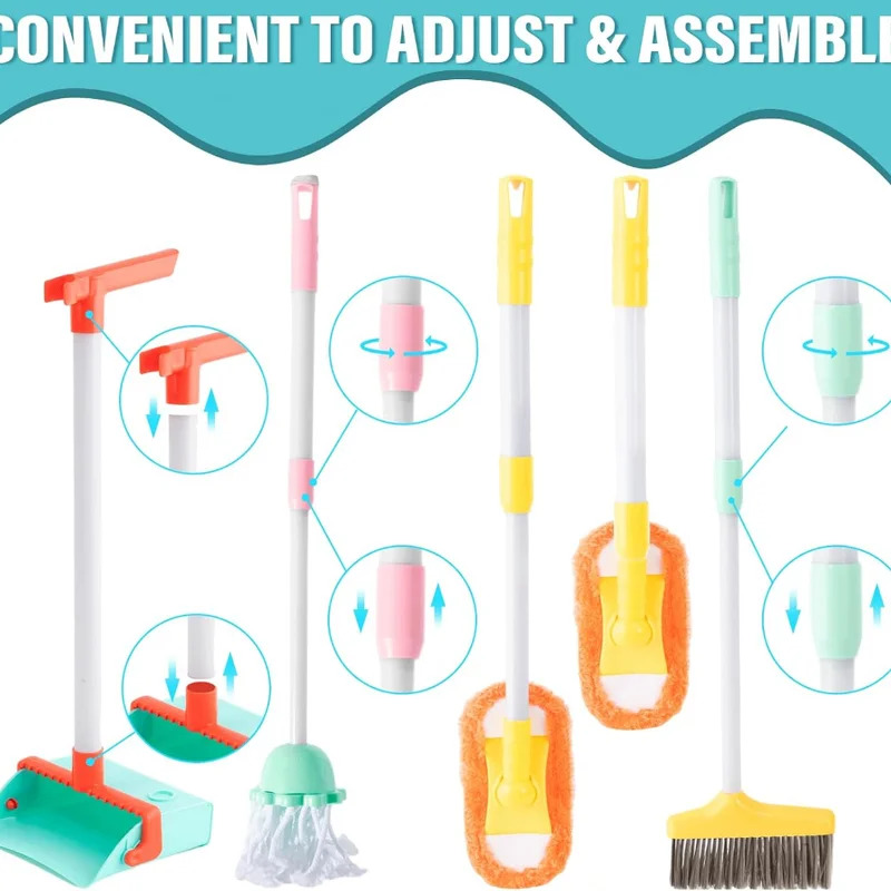 16pcs Kids Cleaning Set - Home - Kids Outdoor Broom recension och pris
