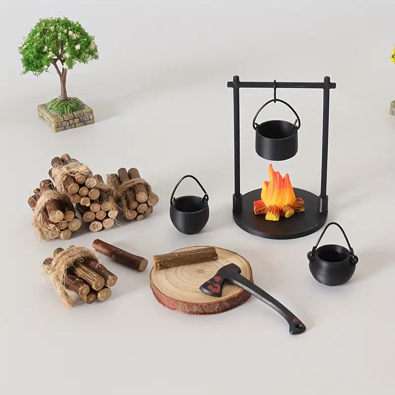 Mini Campfire Hanging Stove Po - Kids Outdoor Table And Chair Set recension och pris