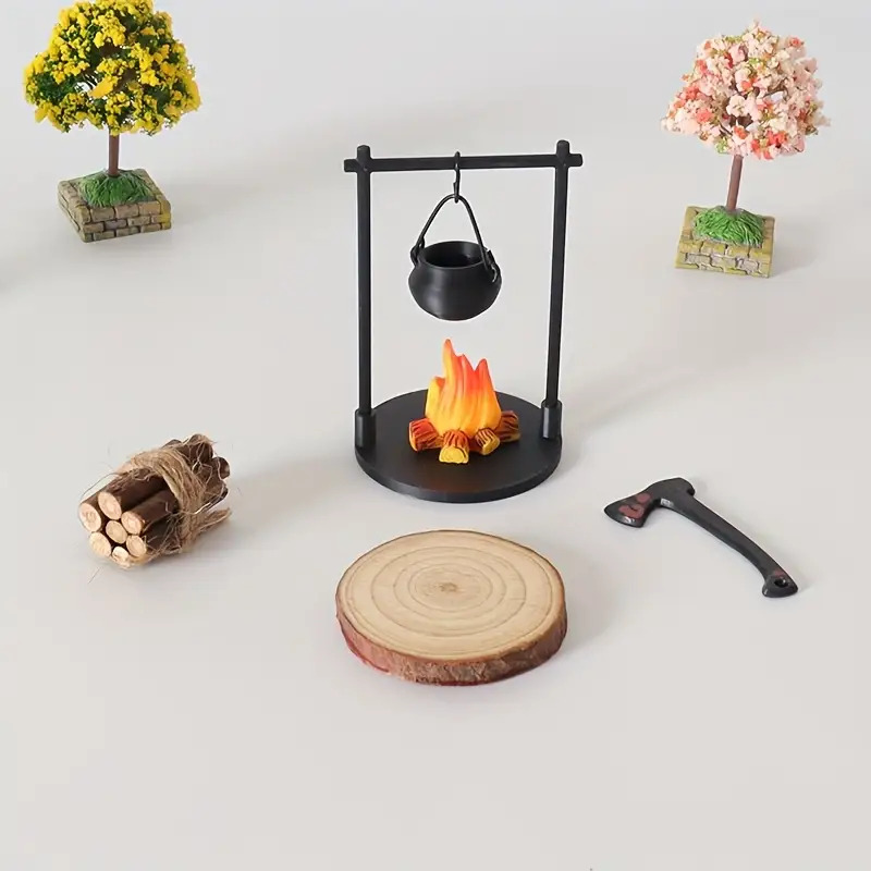 Mini Campfire Hanging Stove Po - Kids Outdoor Table And Chair Set recension och pris