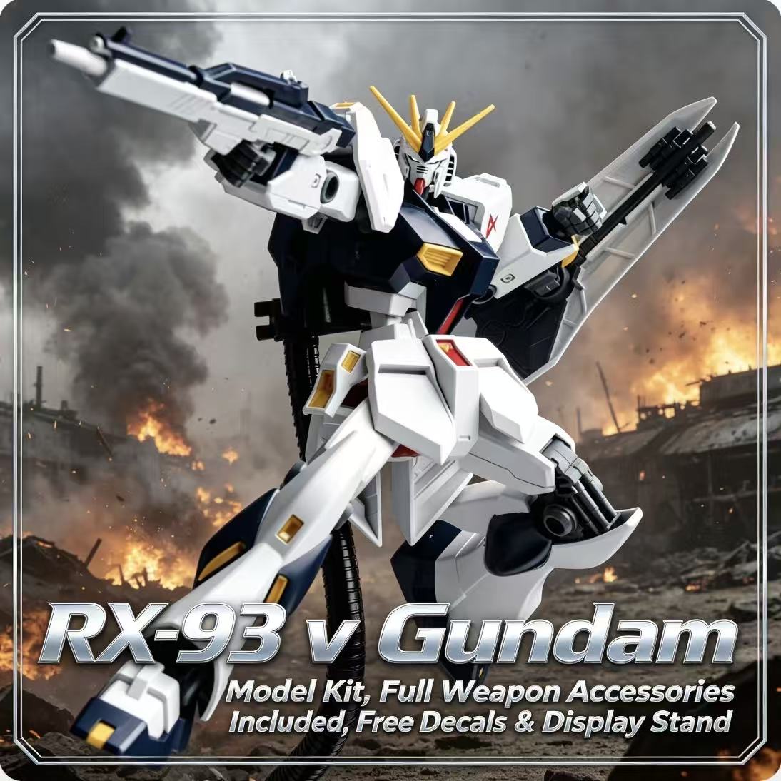93HG 1/144 ENTRY GRADE RX-93 V - Bandai Model Gundam Hg recension och pris