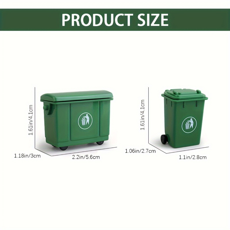 2 Pcs Simulation Curbside Tras - Kids Outdoor Doll House recension och pris