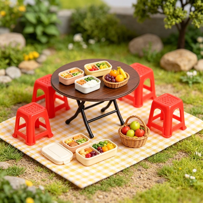 Miniature Vintage Table And Ch - Kids Outdoor Table And Chair Set recension och pris