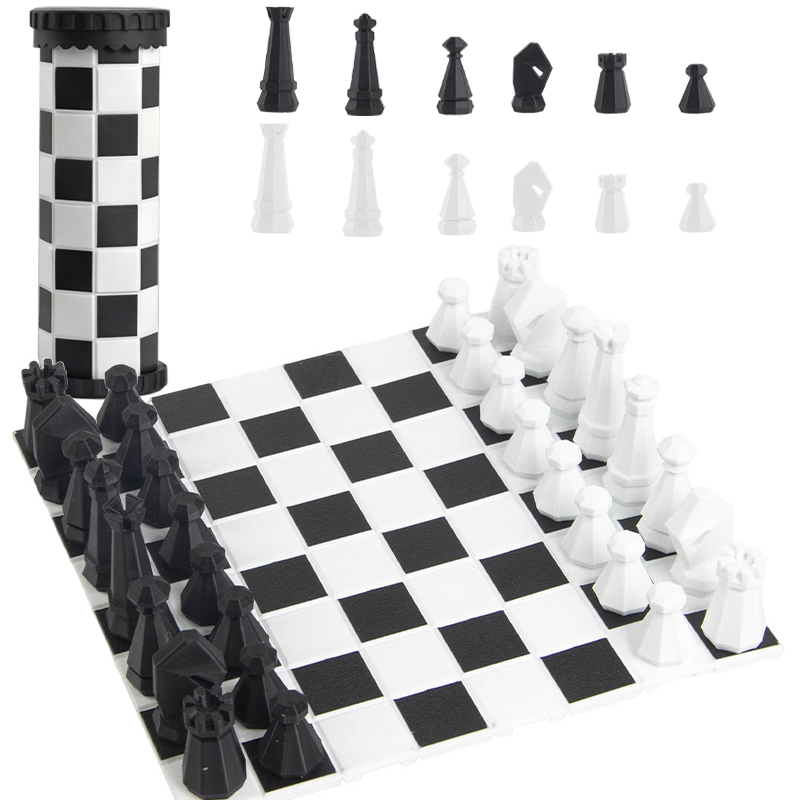 2 in 1 Portable Chess Game Set - Kids Outdoor Playset recension och pris
