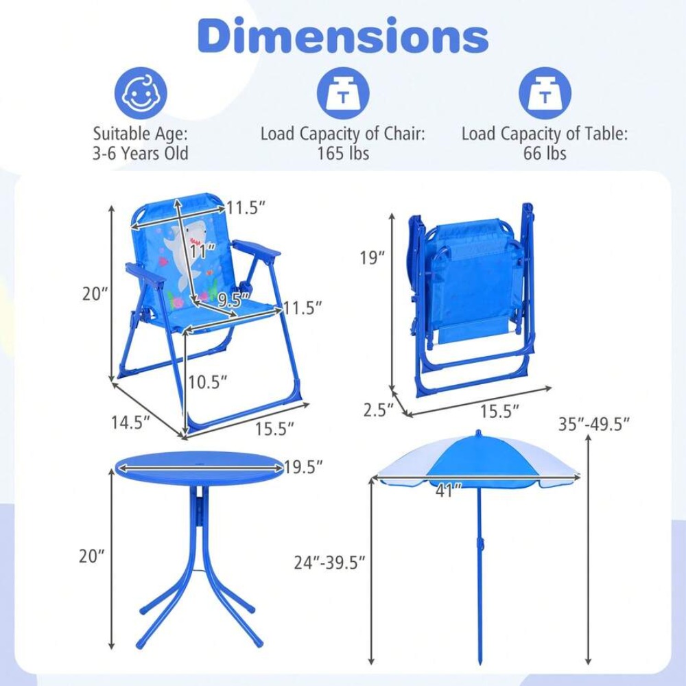 Childrens Picnic Table Outdoor - Kids Outdoor Table With Umbrella recension och pris