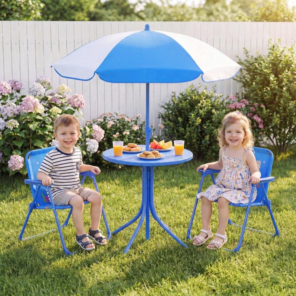Childrens Picnic Table Outdoor - Kids Outdoor Table With Umbrella recension och pris